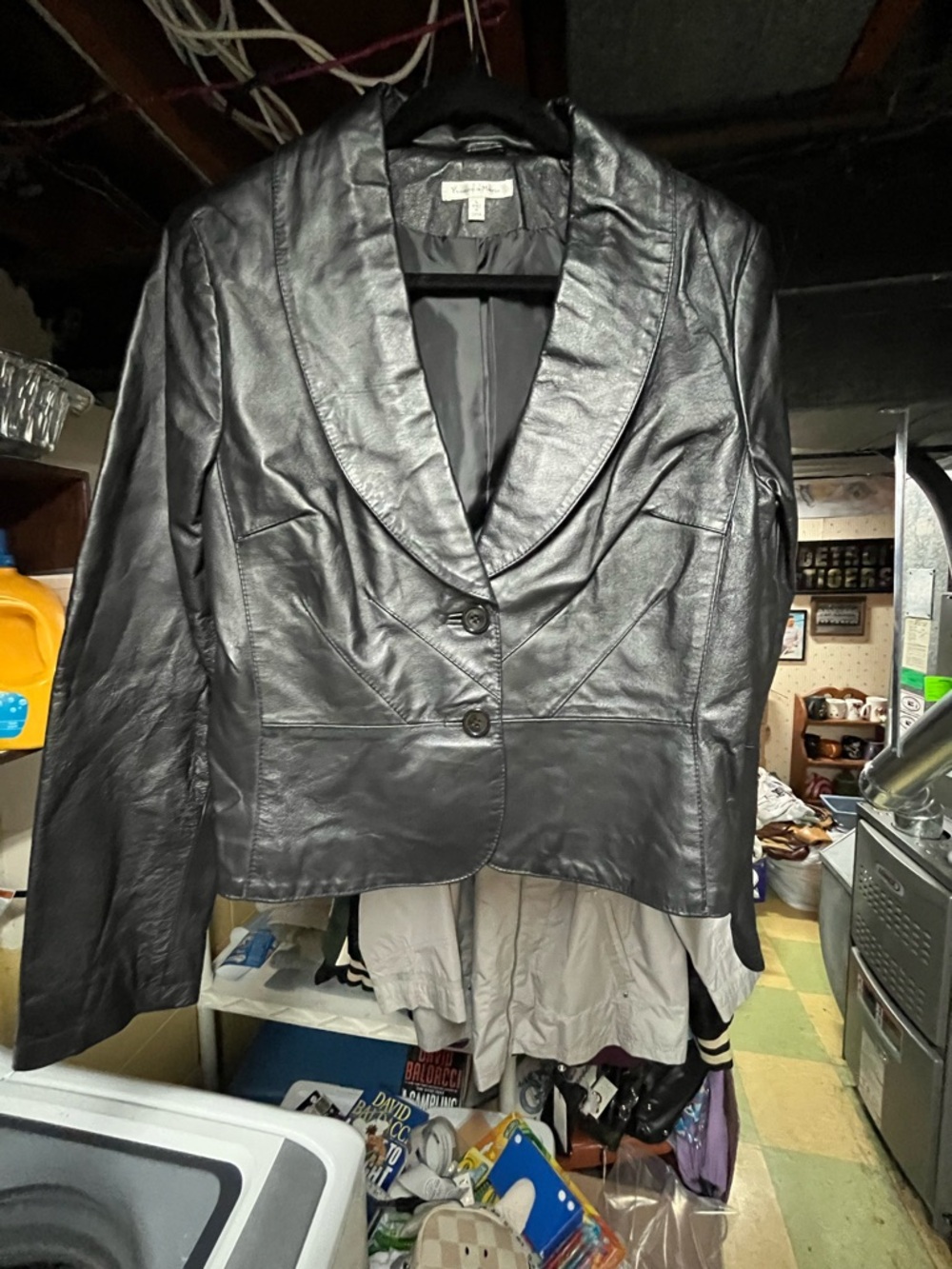 Vintage Yvonne & Marie Black Leather Black Size Large